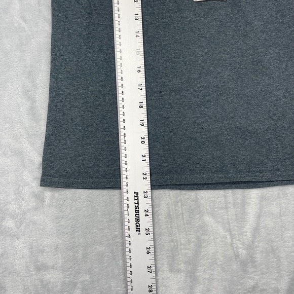 Lernerville Speedway T-Shirt Mens Medium Gray Graphic Print Crew Neck Pullover - Picture 3 of 6